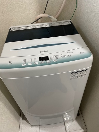 2023年製　ハイアール　5.5kg　縦型洗濯機　JW-U55HK