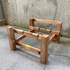 鉄フレーム 台車 太鼓台 骨董 古道具 鉄フレーム 台車 太鼓台 骨董 古道具