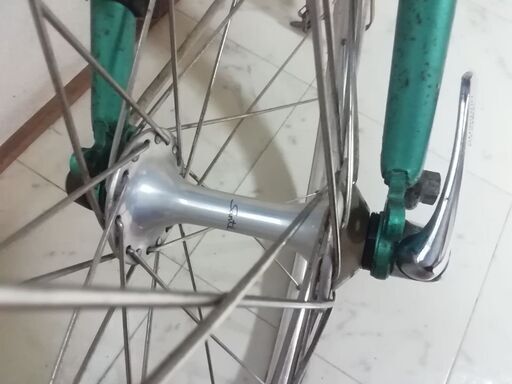 訂正ランドナーにロードパーツを入れたレトロ自転車 (清水江) 東照宮の  