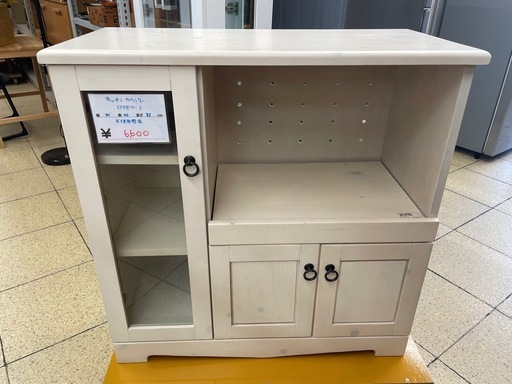 キッチンカウンター アイボリー 　レンジ台