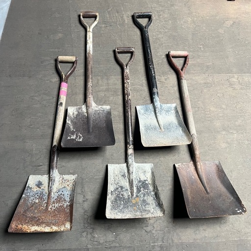 値下げしました　スコップ　シャベル　現場作業用品　5本セット【価格下げました】