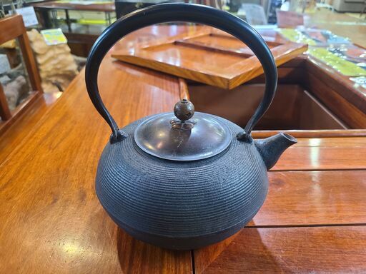 【愛品館 市原店】南部鉄器丸糸目鉄瓶1.5L