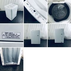ID:sg218527 ヤマダ電機 YAMADA 洗濯機 一人暮らし 中古 2021年製 全自動洗濯機 6.0kg ホワイト 送風 乾燥機能付き YWM-T60H1  【リユース品：状態A】【送料無料】【設置費用無料】