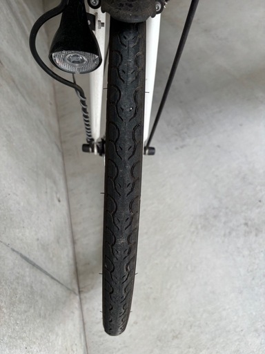 クロスバイク ホワイト ワイヤー錠付き RIGHTPATH