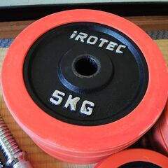 IROTEC（アイロテック） ラバー ダンベル 40KG セット （片手20kg×2個