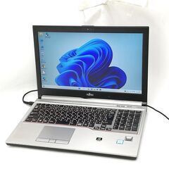 15.6型 ノートPC 富士通 H770 i7 16G DVD 無線 Win11