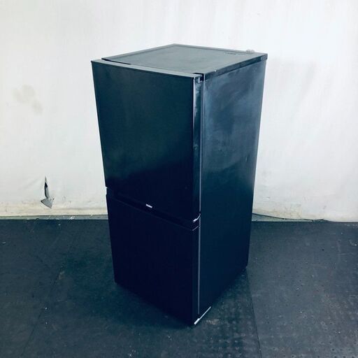 ID:rd24247 ハイアール Haier 冷蔵庫 一人暮らし 中古 2023年製 2ドア 121L ブラック ファン式 右開き JR-NF121NJ  【リユース品：状態A】【送料無料】【設置費用無料】