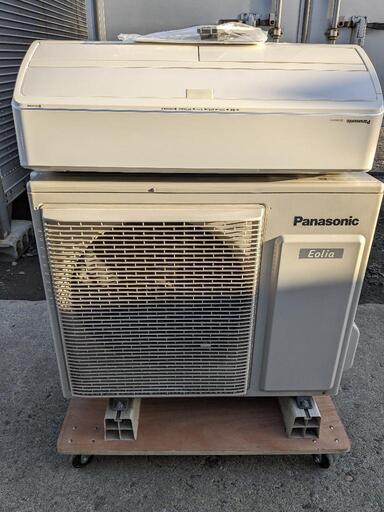 パナソニック　インバーター　ルームエアコン　2017年製　エオリア　約17〜26畳　200V　冷房暖房除湿　ナノイー