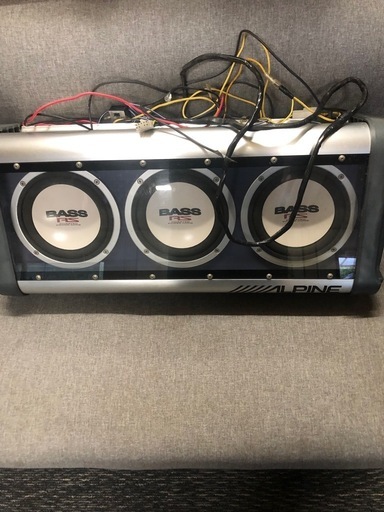 アルパイン ALPINE　ボックス型パワード サブウーファー SWE-1895 ALPINE POWERED SUBWOOFER SWE-1895 ➀ ALPINE swe-1895サブウーファー