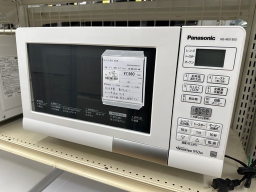 【ドリーム川西店御来店限定】パナソニック　オーブンレンジ　NE-MS15E5-KW／クリーニング済み 【2002038255600747】