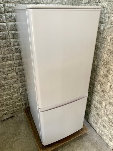 【美品】大阪送料無料★3か月保障付き★冷蔵庫★2021年★三菱★2ドア★MR-P15G-W★R-665