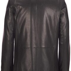 羊革・ジッパーポケット付き羊革コート Sheep Leather Coat with Zipper Pockets