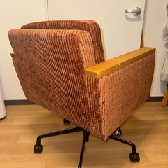 バレル デスクチェア ジャガード モカブラウン