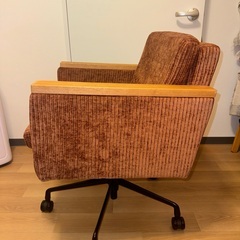 バレル デスクチェア ジャガード モカブラウン