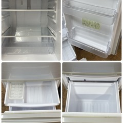 S742⭐SHARP 2ドア冷蔵庫（137L 両開き）16年製 SJ-D14B ⭐動作確認、クリーニング済