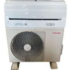 決まりました】☆【美品】TOSHIBA ルームエアコン RAS-J221DT (W) 室外 