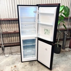 ご成約済み🐶　設置まで‼️ IRIS OHYAMA 一人暮らし冷蔵庫 162L✨ 2021年製⭕️ 上品マットブラック🎱