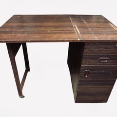 70年代 アンティーク ジャノメ ミシン台 作業机 裁縫 折り畳み式