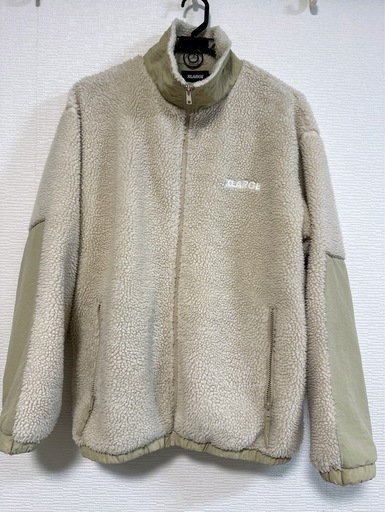 XLARGE ボアフリースジップアップジャケット\n
