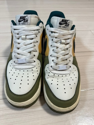 Nike Air Force 1 ホワイト/グリーン/イエロー