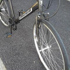 中古自転車3272 前後タイヤ新品！ クロスバイク 26インチ 6段ギヤ