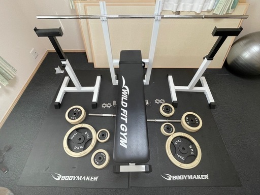 ベンチプレス総重量70kg・マット2枚