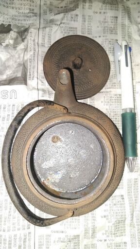 鉄瓶　茶道に使う鉄の急須