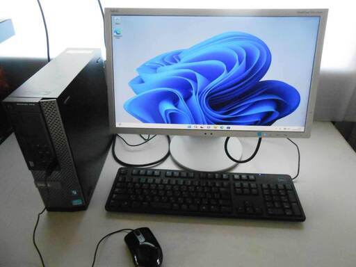 【配送出来ます】値下げ可能 windows11 DELL OPTIPLEX7010 モニタ キーボード マウス 配線 フルセット セットアップ（近くなら配送も可能です。宅配もお問合せ下さい）