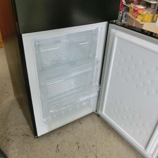 冷蔵庫 231L 2ドア マクスゼン 2021年製 JR230ML01GM 黒 ブラック
