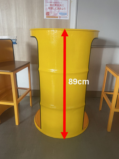 ドラム缶テーブル＆イス収納可能【受注生産】好きな色に出来ます！