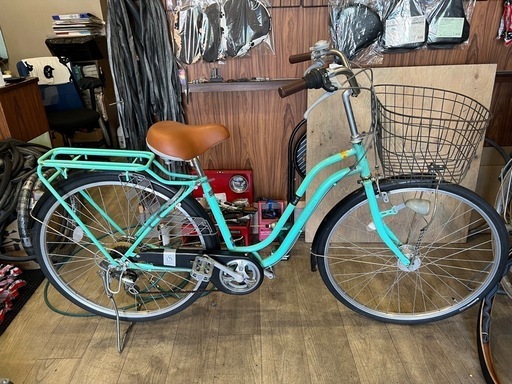 26インチ　ギヤ付きリサイクル自転車
