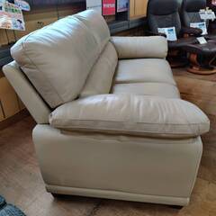 【愛品倶楽部柏店】NITORI (ニトリ) 本革3人掛けソファ WALL2 ポケットコイルを使用