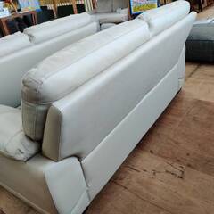 【愛品倶楽部柏店】NITORI (ニトリ) 本革3人掛けソファ WALL2 ポケットコイルを使用