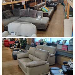 【愛品倶楽部柏店】NITORI (ニトリ) 本革3人掛けソファ WALL2 ポケットコイルを使用