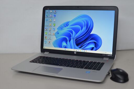 中古ノートパソコン HP ENVY 17 Notebook PC Windows11+office 爆速SSD512GB core i7-4700MQ/メモリ8GB/17.3インチ/DVDマルチ/webカメラ