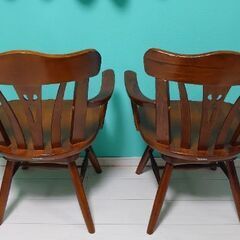 カリモク COLONIAL コロニアル ダイニングチェア 2脚セット 肘付き