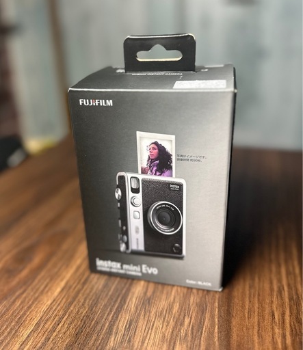 【訳あり→箱傷あり】本体超美品◎ 保証書付き instax Evo チェキ ブラック 富士フィルム mini USB