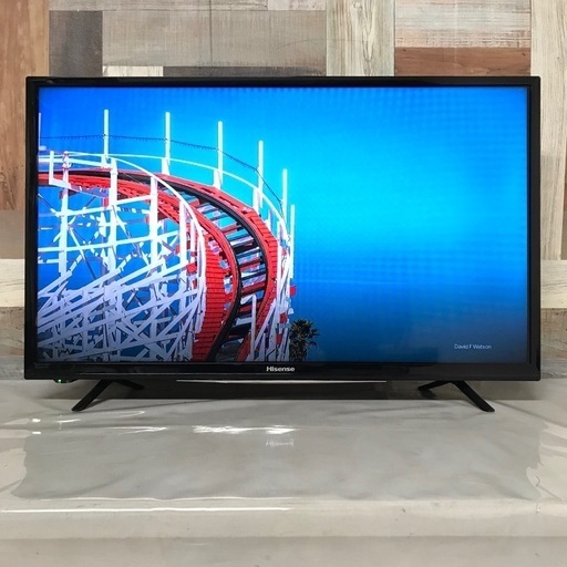 ①即日受渡❣️ハイセンス32型液晶 TV色ムラの少ない発色豊かな映像9500円