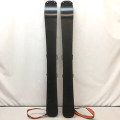 ss6804　サロモン ショートスキー 2点セット 98cm ケース付き スキー板＆ビンディング シルバー系 SALOMON ファンスキー クリップタイプ リーシュコード付き 板 スノーブレード スキー snowBlade ショートスキー 中古