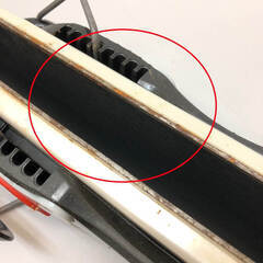 ss6804　サロモン ショートスキー 2点セット 98cm ケース付き スキー板＆ビンディング シルバー系 SALOMON ファンスキー クリップタイプ リーシュコード付き 板 スノーブレード スキー snowBlade ショートスキー 中古