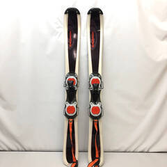 ss6804　サロモン ショートスキー 2点セット 98cm ケース付き スキー板＆ビンディング シルバー系 SALOMON ファンスキー クリップタイプ リーシュコード付き 板 スノーブレード スキー snowBlade ショートスキー 中古