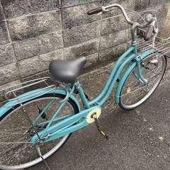 【26インチ自転車】美品❗️LEDオートライト付　変速なし　前後タイヤ、鍵新品❗️スペアキーあり　若林自転車　浜大津　SALE中❗️