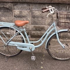 26インチ自転車】変速なし 前タイヤ新品❗️リヤにロングライフタイヤ