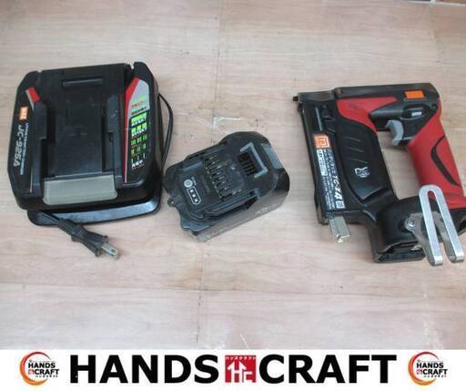 MAX マックス TG-Z4 充電タッカ 中古品 バッテリ18V 5.0Ah一個/充電器付き 【ハンズクラフト宜野湾店】