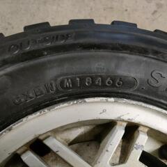 145SR10① スパイクタイヤ2本 ホイール付き