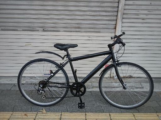 26吋 クロスバイク 6speed/ブラック