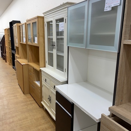 ☆ジモティ割あり☆ paumona レンジボード ホワイト H195×D50×W90