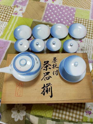 未使用品　乃りたけ　茶器揃  急須 と蓋付き湯呑み5つ