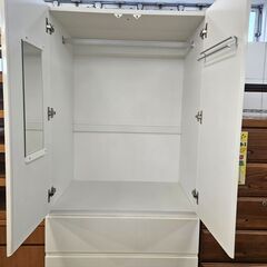 2ダンチェスト 白 幅(W)790mm × 奥行(D)540mm × 高さ(H)1900mm