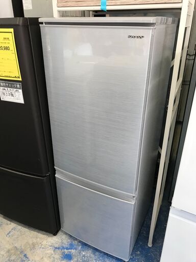 【FU1111】★ シャープ SHARP 冷蔵庫 一人暮らし 2020年製 2ドア 167L シルバー ファン式 両方開き SJ-D17F-S 簡易クリーニング済 堺市 深井 【ジャングルジャングル深井店】